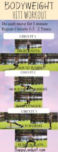 body weight hitt workout